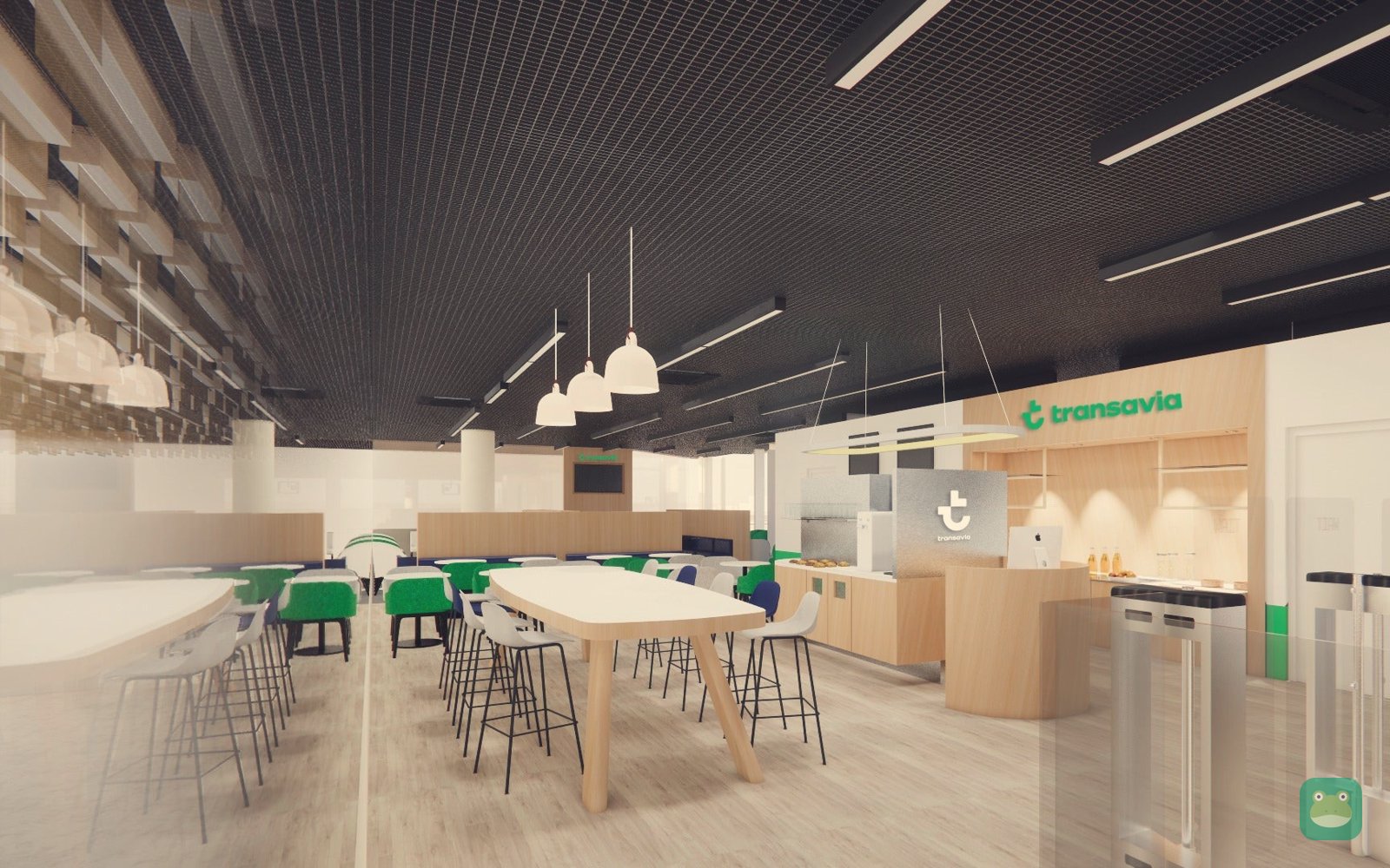 Transavia Lounge (Orly 2), ORY Orly 2 — lounge interior