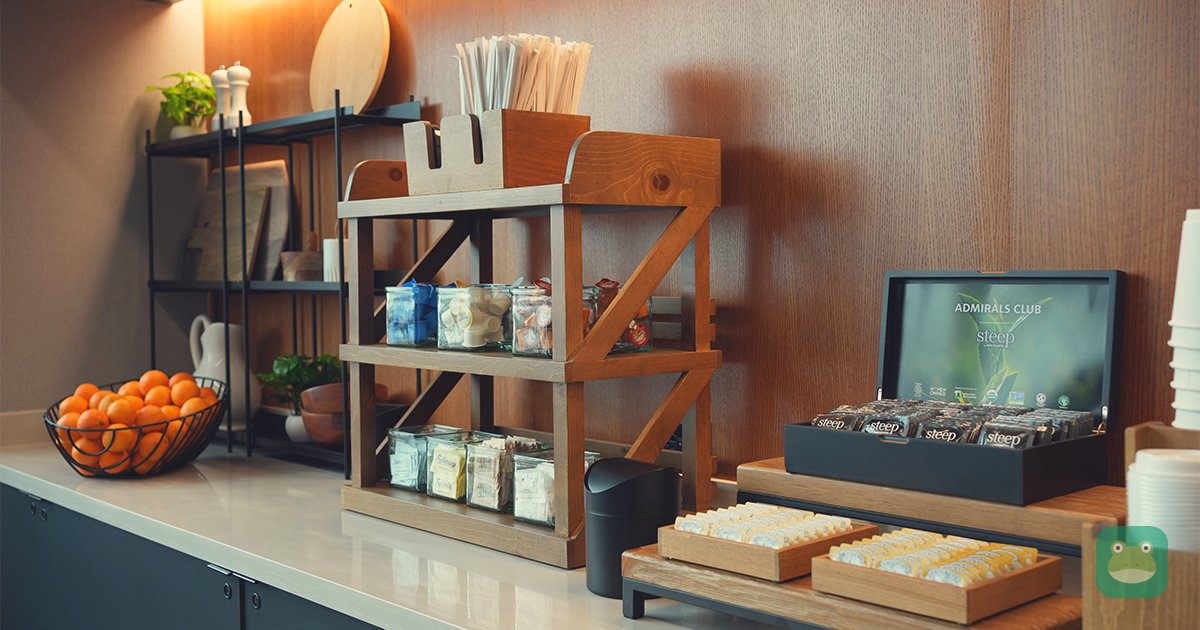 Grab-and-go station at Provisions by Admirals Club, Charlotte