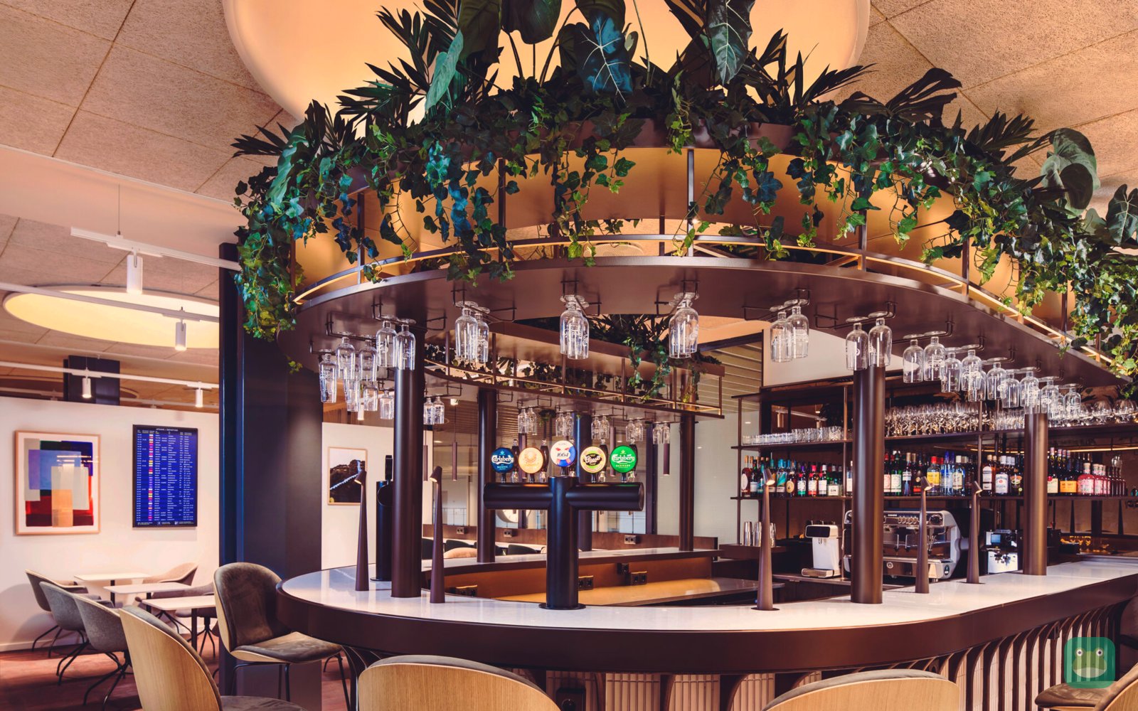 Central bar, Aspire Lounge Copenhagen