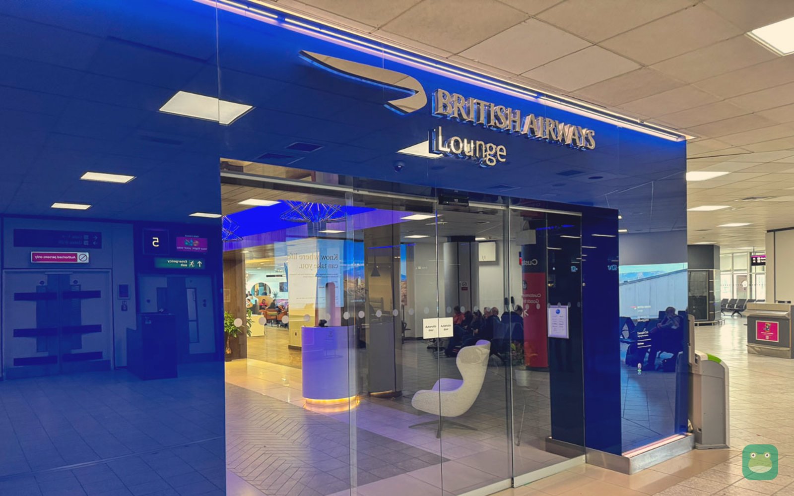British Airways Lounge, Edinburgh, after its 2023 refresh