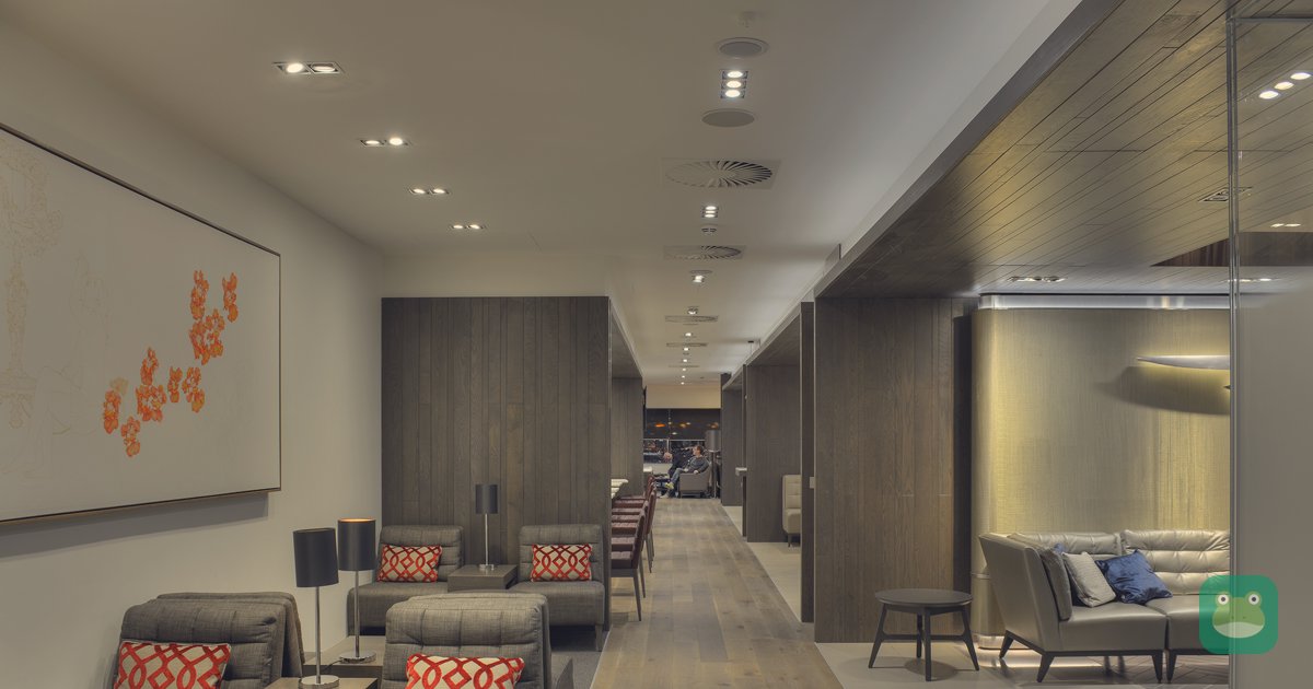 Seating in the British Airways lounge, Edinburgh Airport