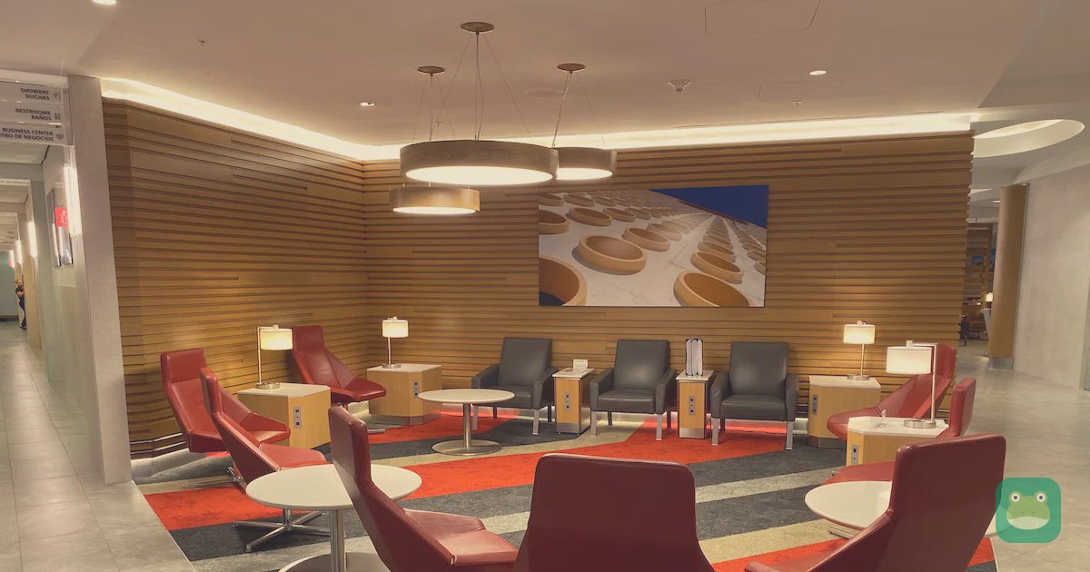 American Airlines Admirals Club (D30), MIA Concourse D — seating