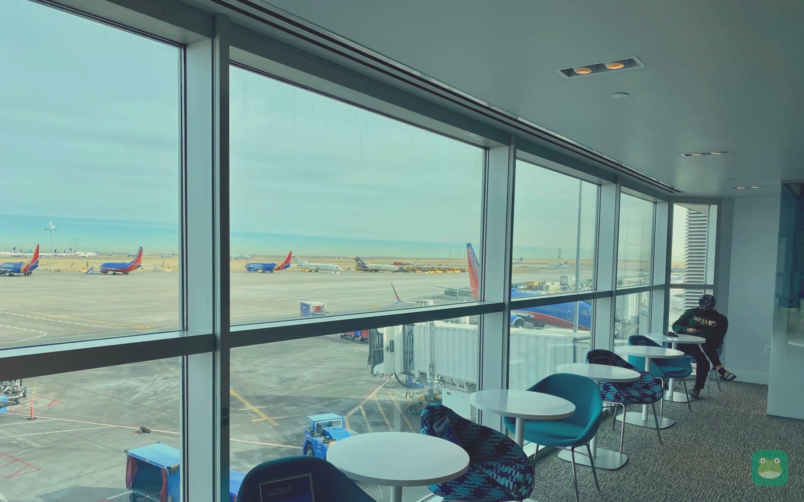 The Centurion Lounge, DEN Concourse C — window seating