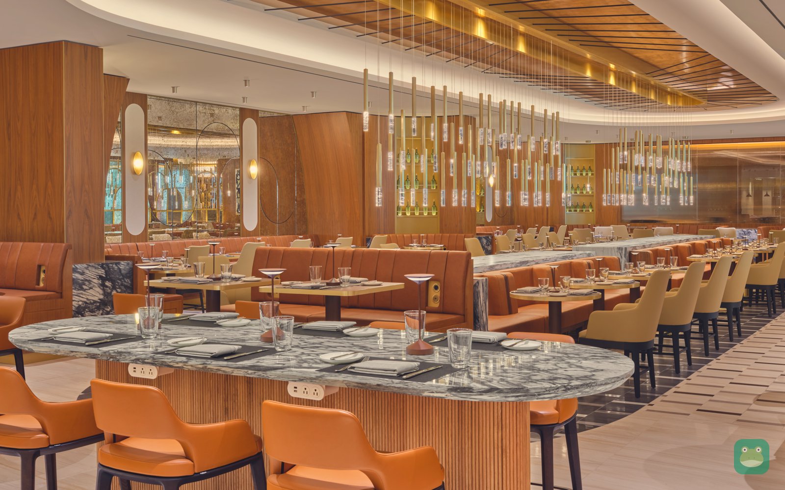 Delta One Lounge, JFK Terminal 4 — brasserie dining room