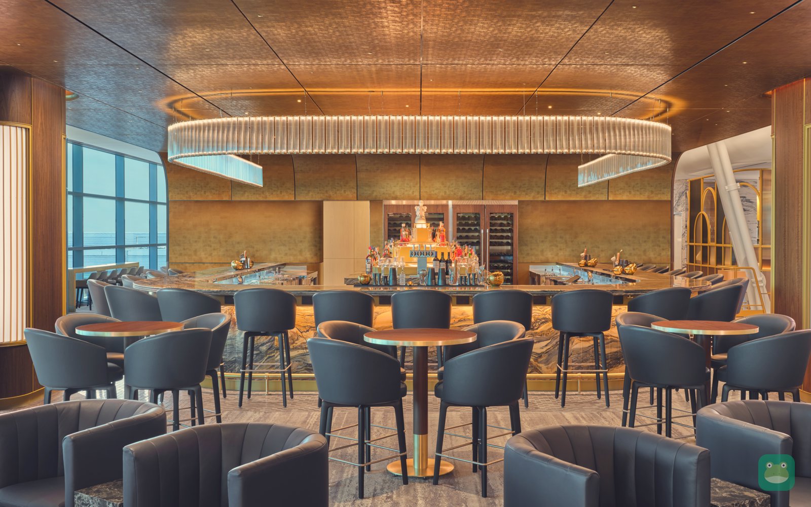 Delta One Lounge, JFK Terminal 4 — premium bar