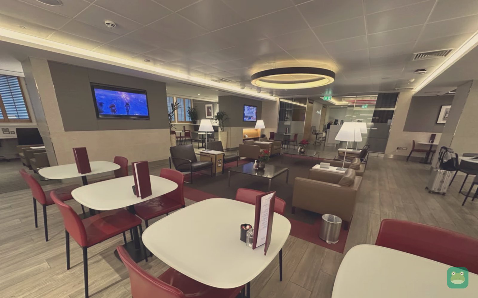Main dining area, American Airlines Arrivals Lounge, Heathrow T3