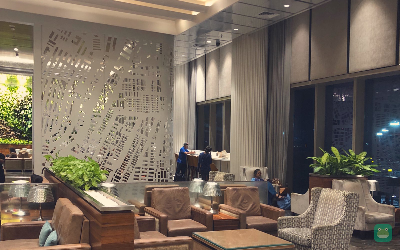 Adani Lounge East (ex-GVK East Wing), BOM Terminal 2 — leather lounge seating