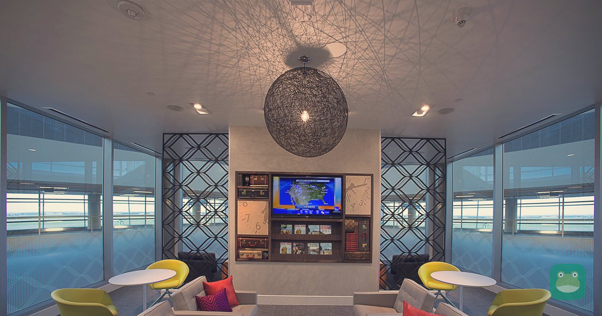 Seating area at The Centurion Lounge, DFW Terminal D