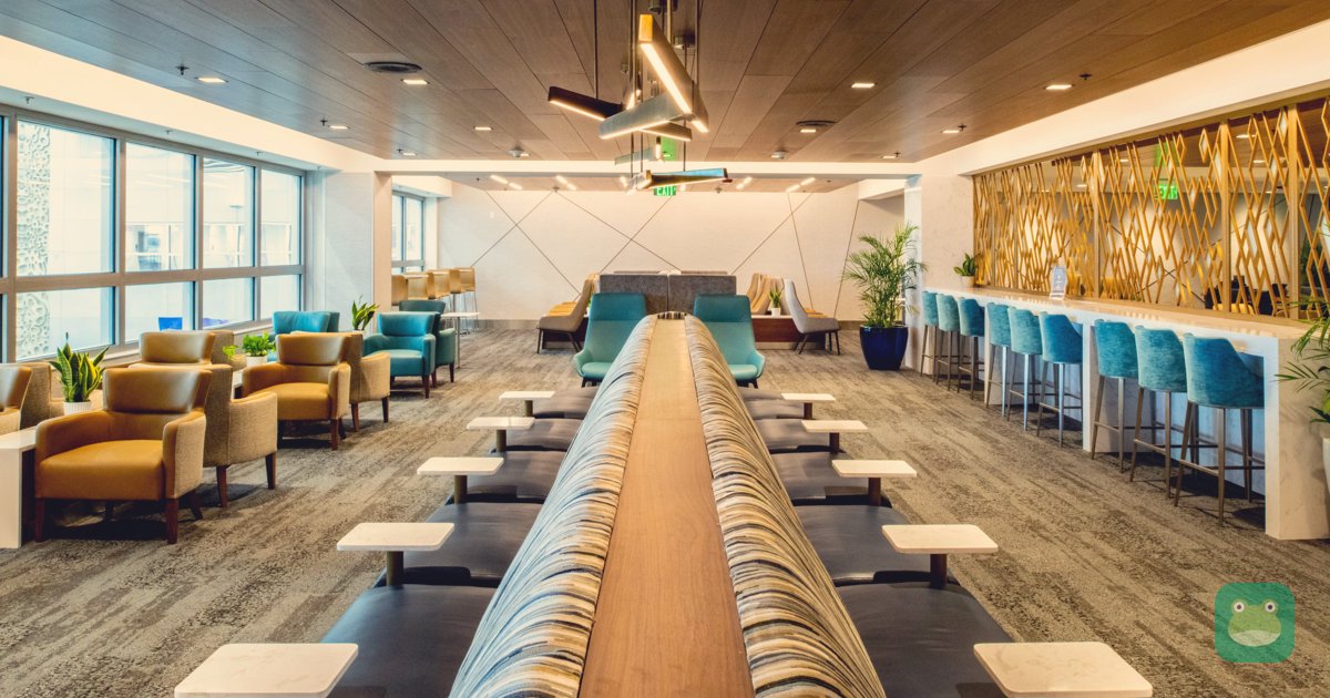 Expanded lounge area at the Delta Sky Club Miami