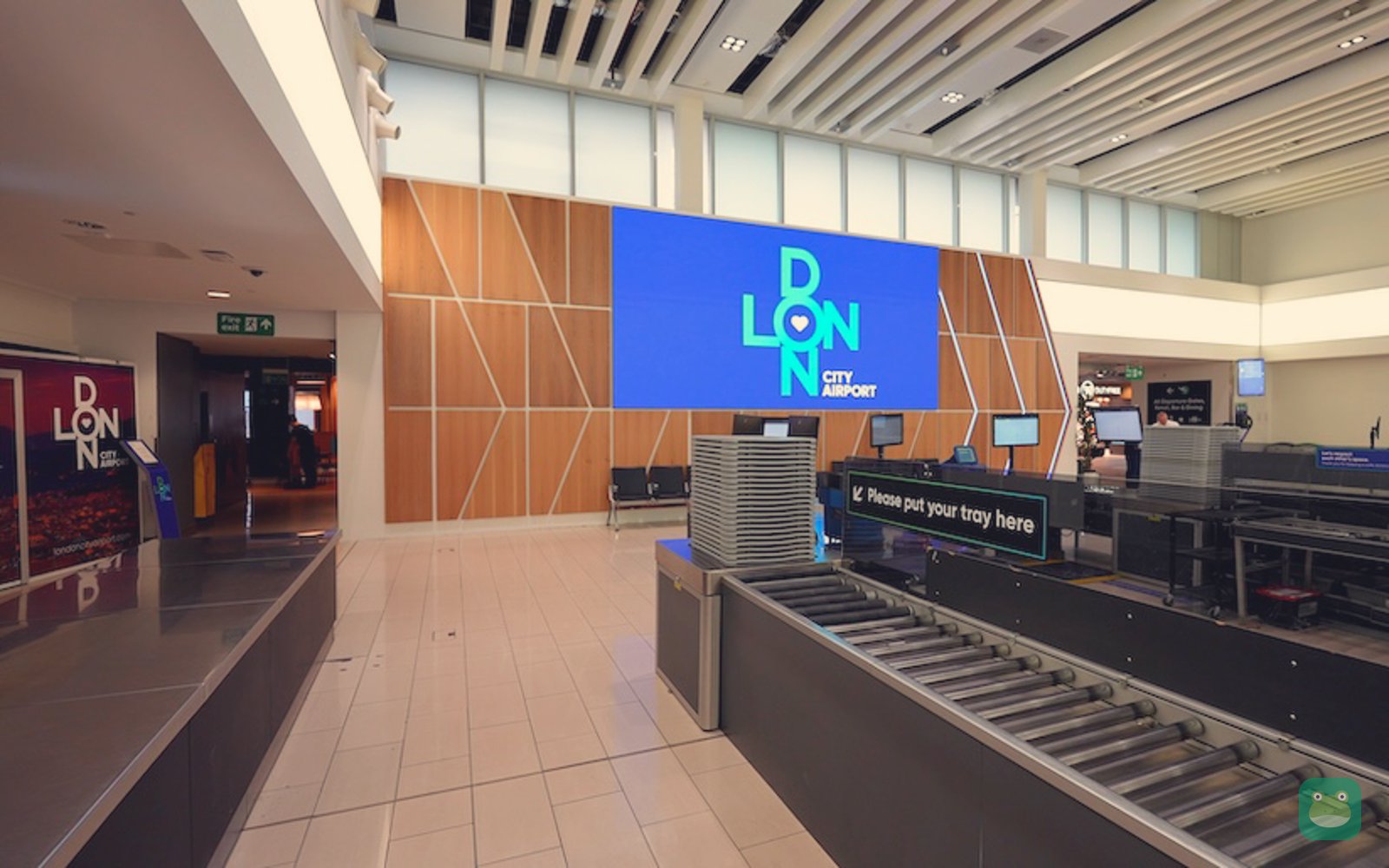 Security lanes, London City Airport (2024)