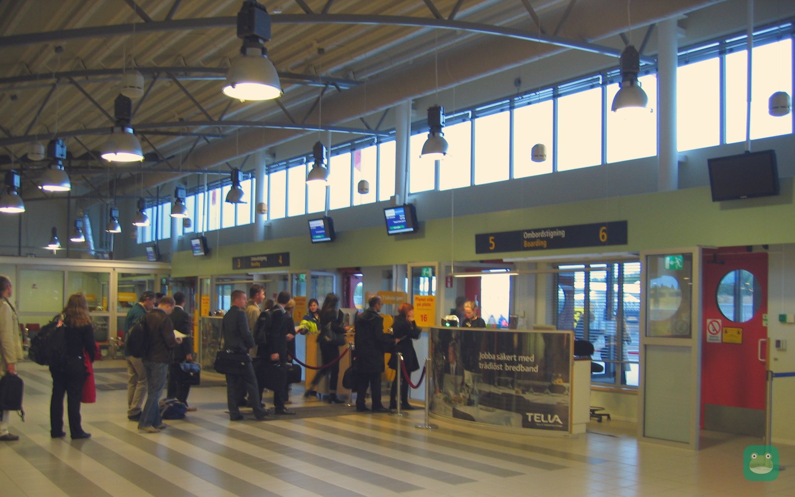 Departure hall, Stockholm Bromma Airport